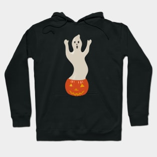 Ghost with Pumpkin Blow Mold Hoodie